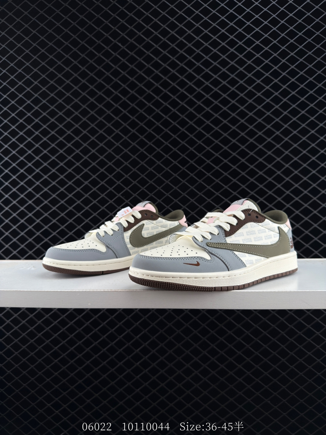 fragment design x Travis Scott x Nike Air Jordan 1 Low OG SP”Black/Green Toe“